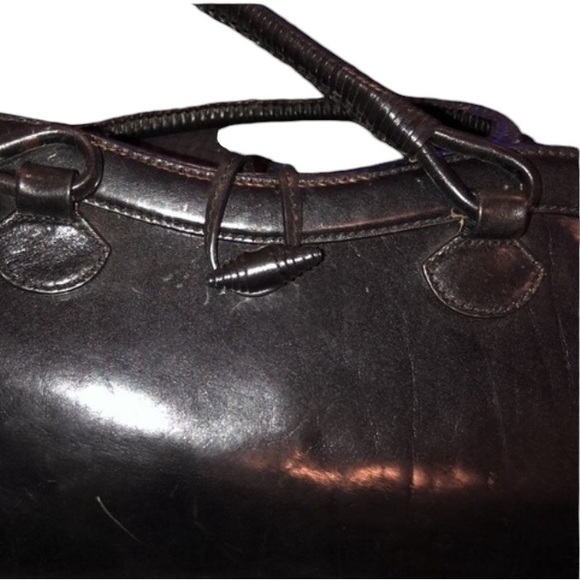 MAXX NEW YORK black Classic leather shoulder bag , dress up or down - Picture 1 of 15
